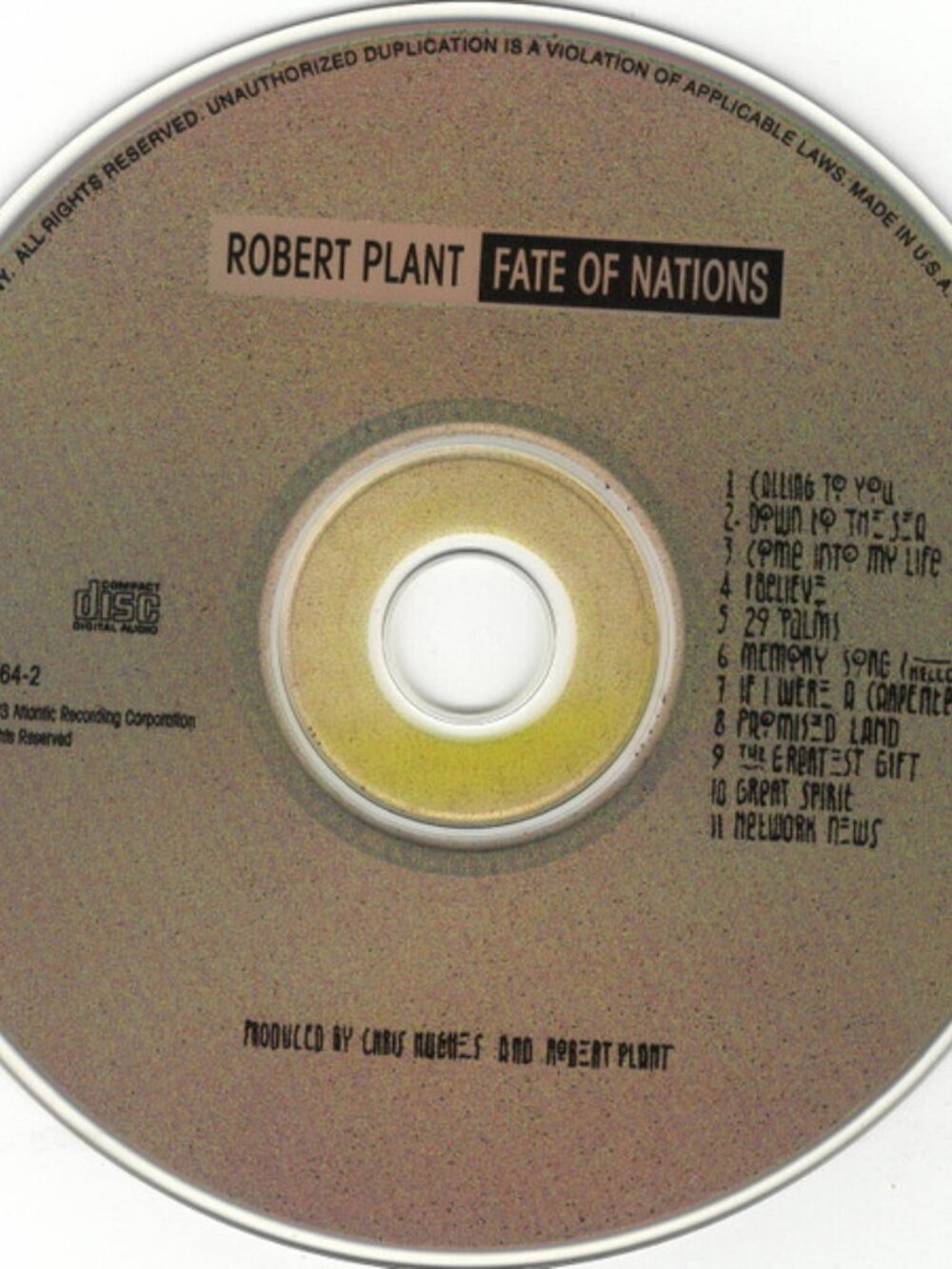 5/$15 Robert Plant CD - Picture 3 of 3